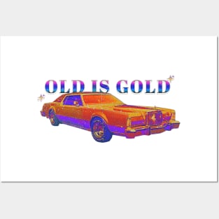 Old is Gold Retro Car Posters and Art